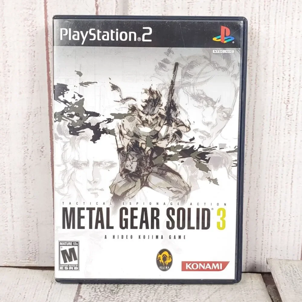 Metal Gear Solid 3 Snake Eater Sony PlayStation 2 PS2 Video Game Disc CIB TESTED